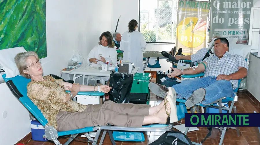 Recolha de sangue nas instalações de O MIRANTE em Santarém