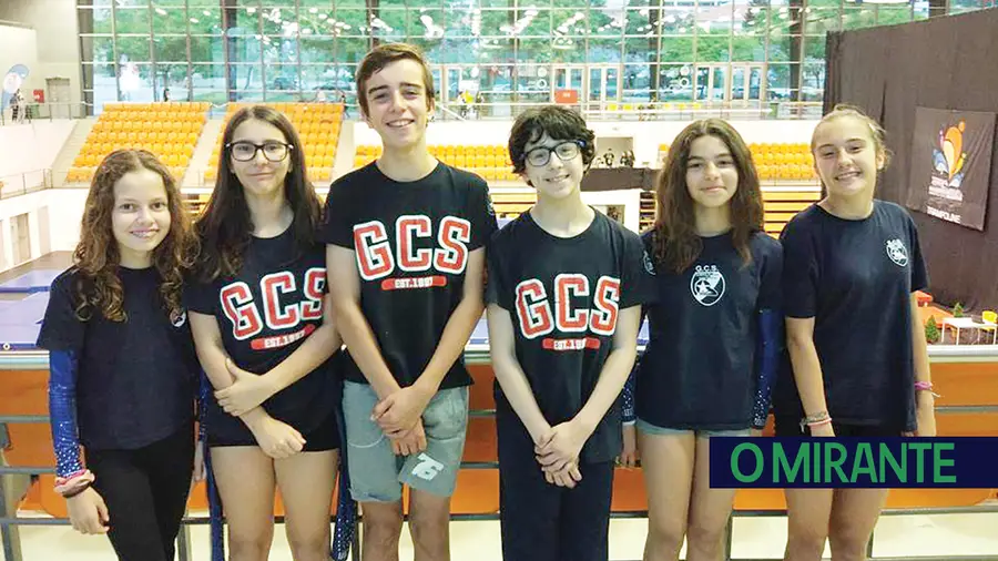 A equipa de ginastas do Gimno Clube de Santarém (GCS)