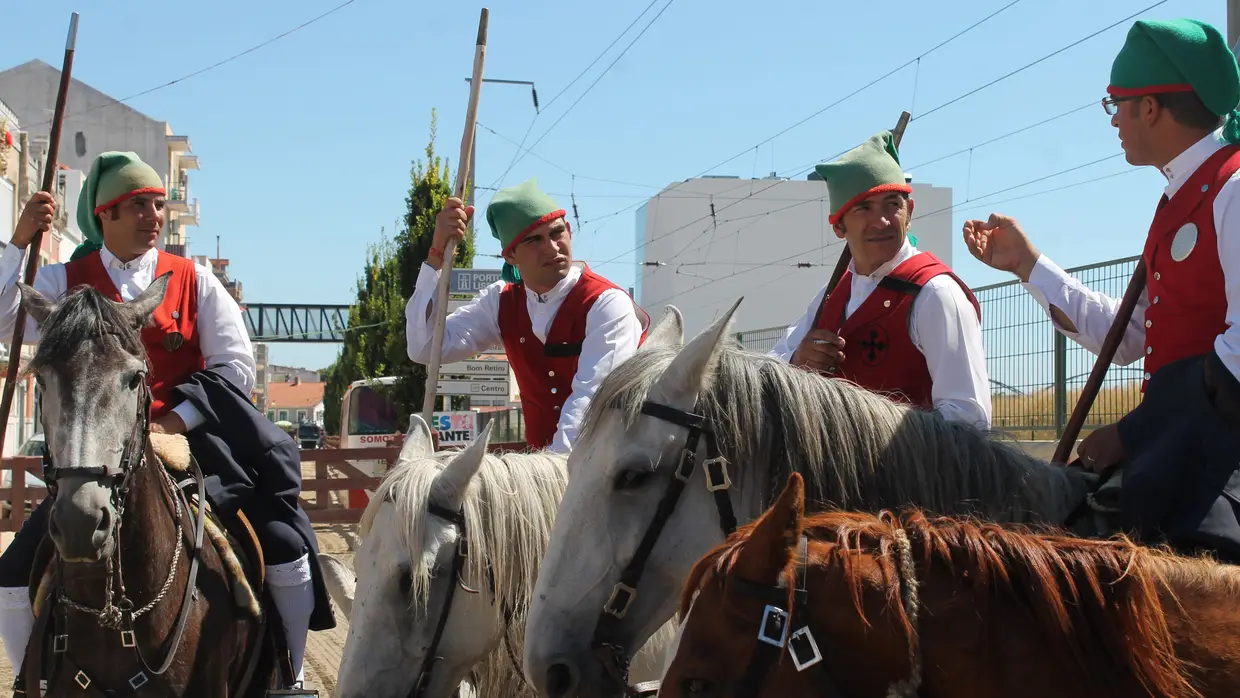 Corrida de Campinos no Colete Encarnado