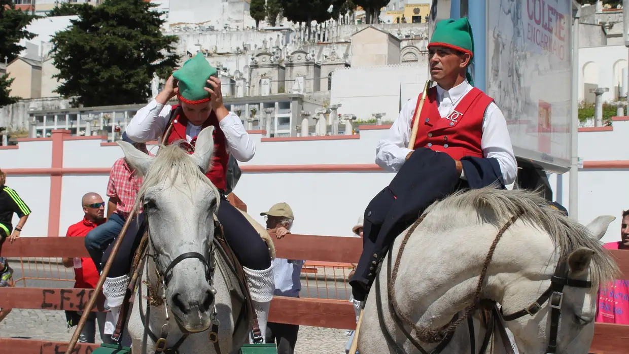 Corrida de Campinos no Colete Encarnado