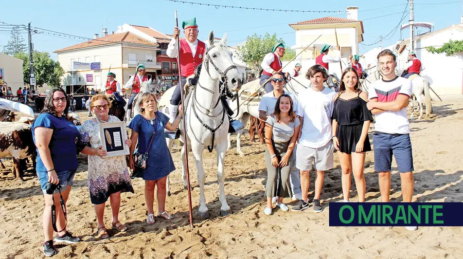 Maior alegria do campino homenageado em Samora foi ter a sua família consigo