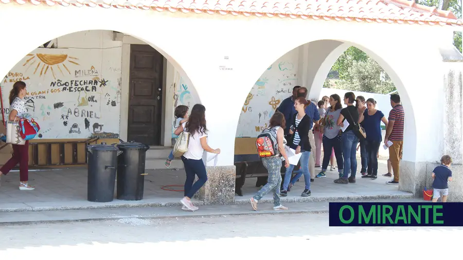 Escola de Marianos em condições um dia depois de ter aberto em estado degradante