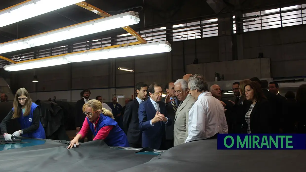 António Costa visita Couro Azul em Alcanena