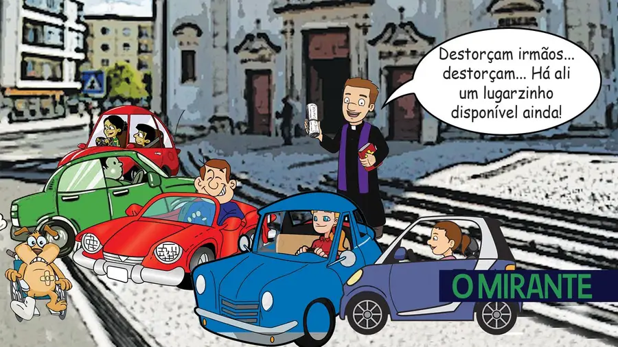 Estacionamento pouco católico Estacionamento pouco católico