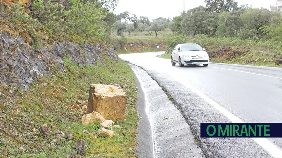 Taludes da encosta da estrada de Alvega vão ser alvo de vistoria