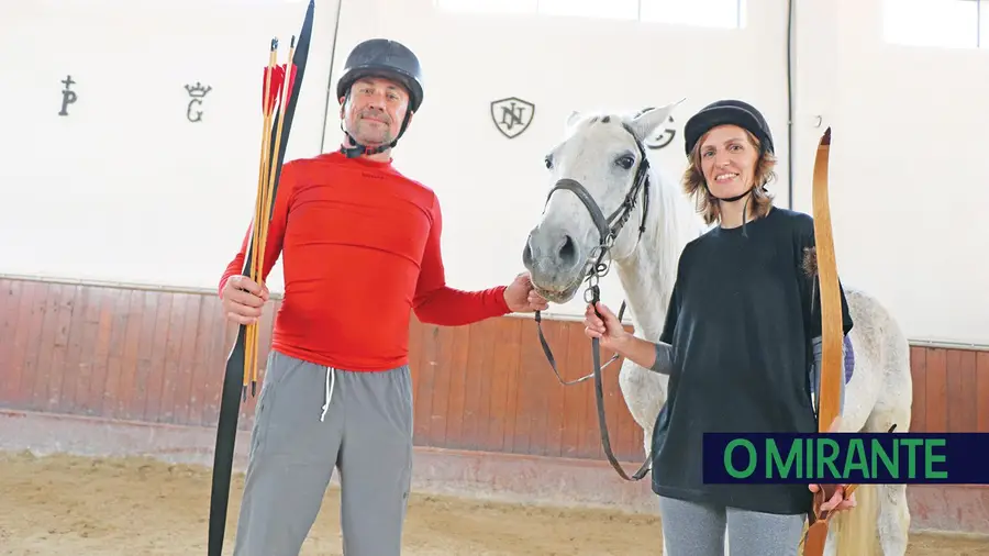 Tiro com arco a cavalo dá os primeiros passos na Golegã Tiro com arco a cavalo dá os primeiros passos na Golegã
