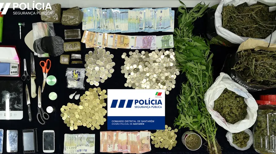 PSP detém quatro suspeitos de tráfico droga em Santarém