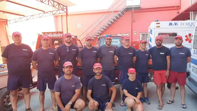 Dez elementos dos Bombeiros Voluntários Torrejanos