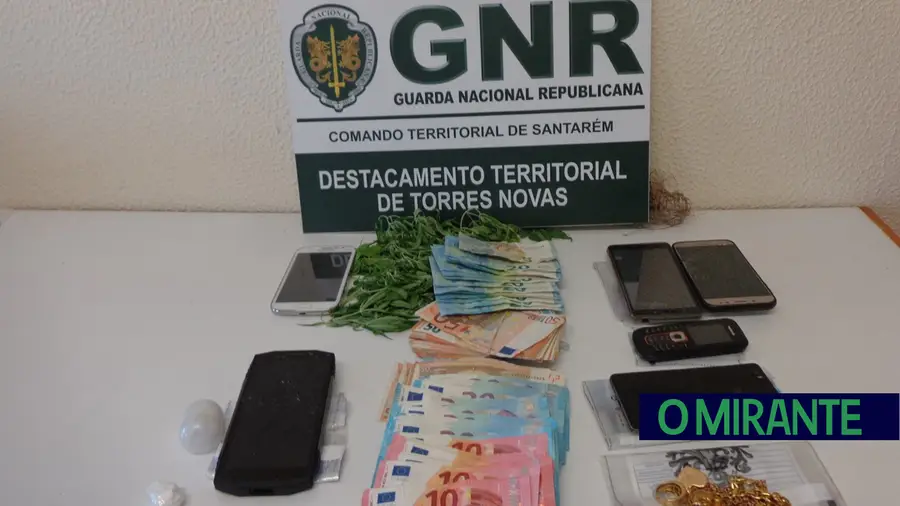 Quatro detidos por tráfico de droga em Praia do Ribatejo e Entroncamento