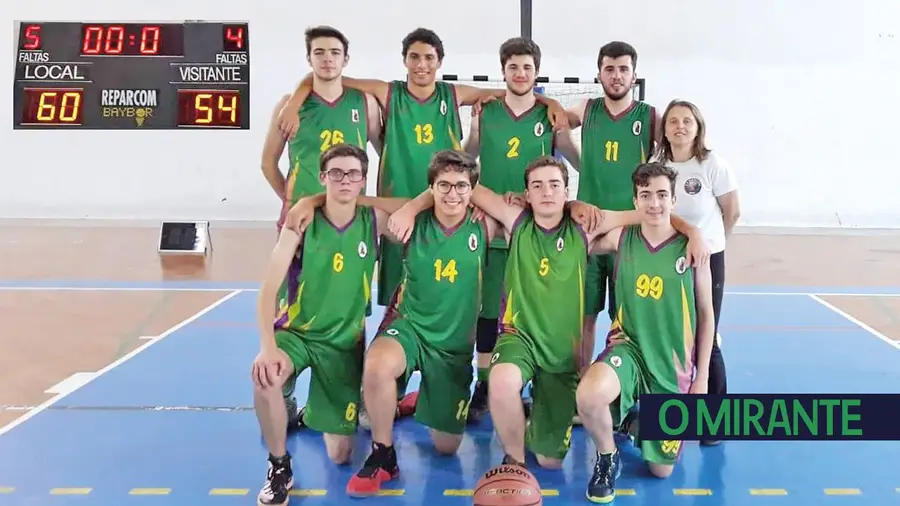 A equipa de sub 18 masculina do Ateneu Artístico Cartaxense