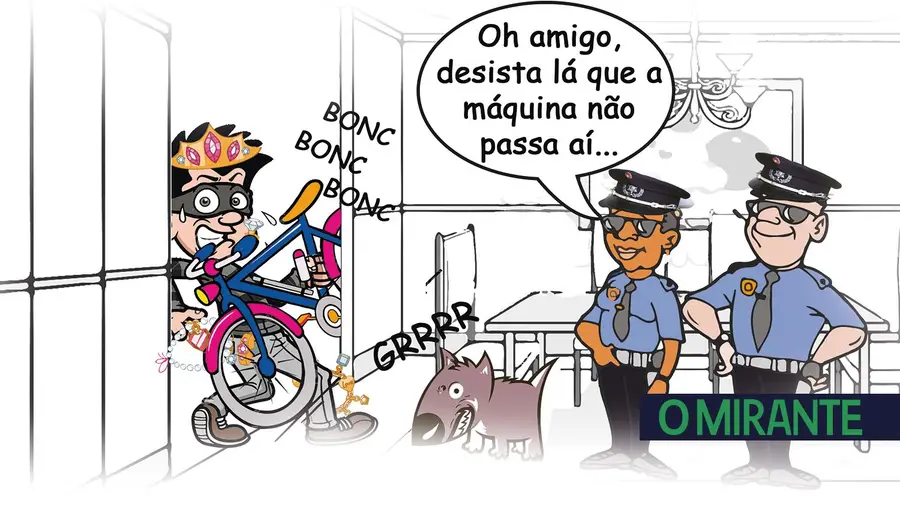 Ladrão com pouca pedalada