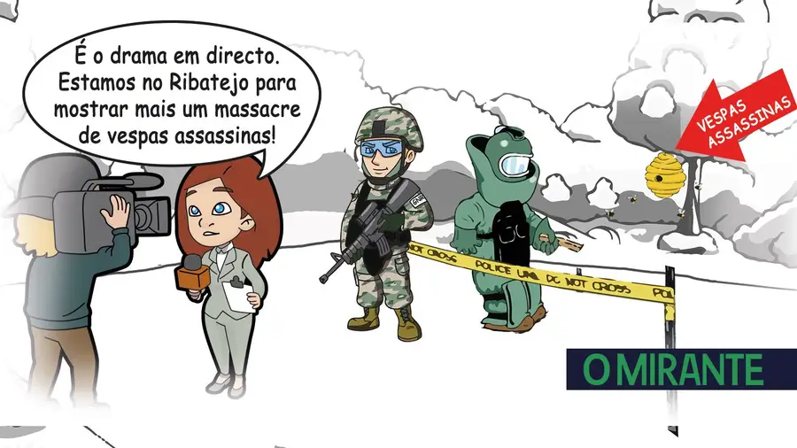Vespa asiática apresentada como sinónimo de caos, horror e tragédia! Vespa asiática apresentada como sinónimo de caos, horror e tragédia!