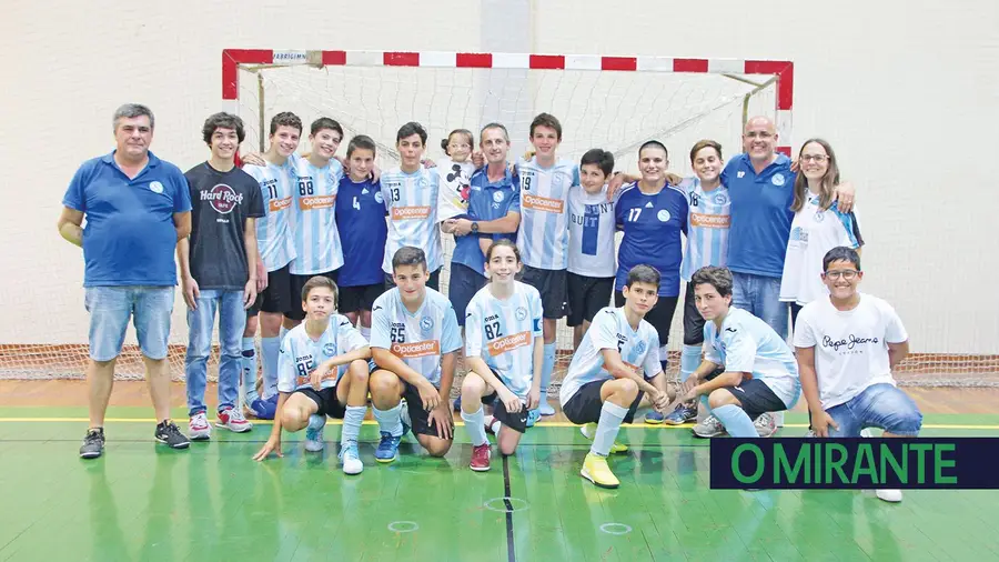 A equipa de sub-15 do Vitória de Santarém