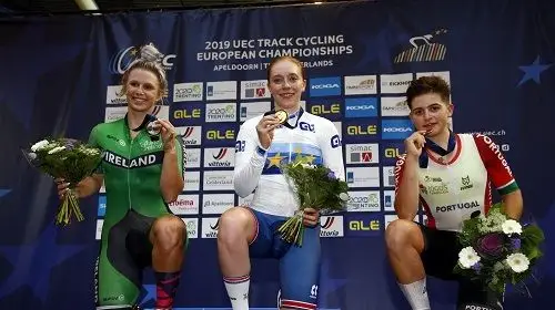 Ciclista de Santarém conquista bronze nos europeus de pista Ciclista de Santarém conquista bronze nos europeus de pista