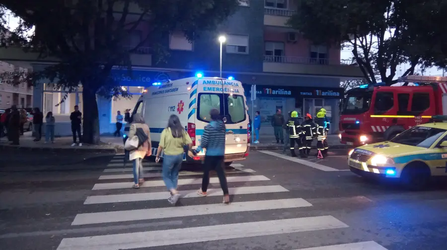 Jovem atropelada na passadeira em Santarém Jovem atropelada na passadeira em Santarém