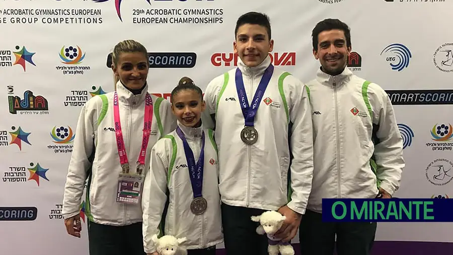 Atleta vilafranquense vice-campeão da Europa em ginástica acrobática Atleta vilafranquense vice-campeão da Europa em ginástica acrobática