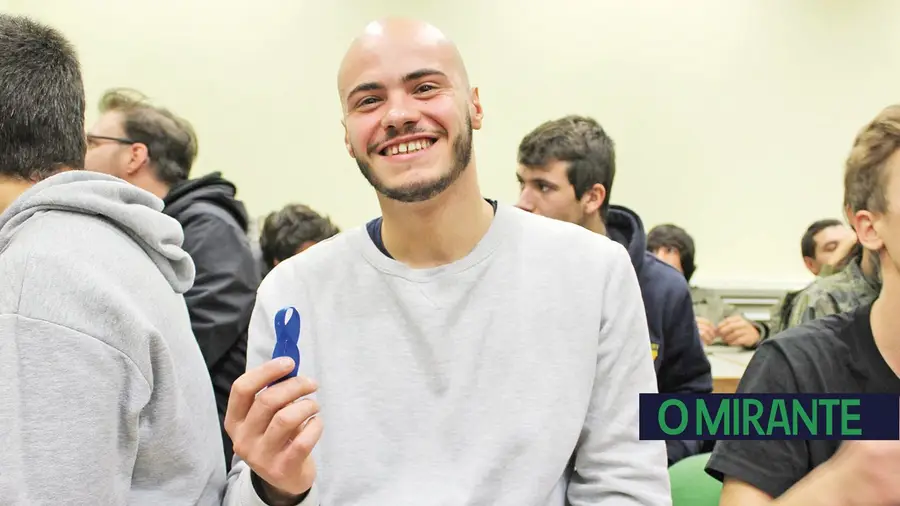 Leandro Dias, 20 anos, estudante do curso de soldadura Leandro Dias, 20 anos, estudante do curso de soldadura