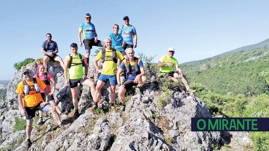 Um grupo de atletas da Câmara de Torres Novas