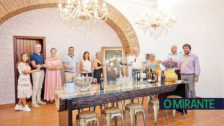 Presidente do Turismo do Alentejo e Ribatejo na Quinta da Atela em Alpiarça