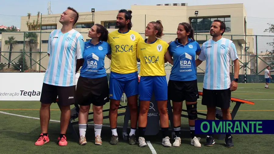 Teqball do Vitória de Santarém em bom plano em Alfragide