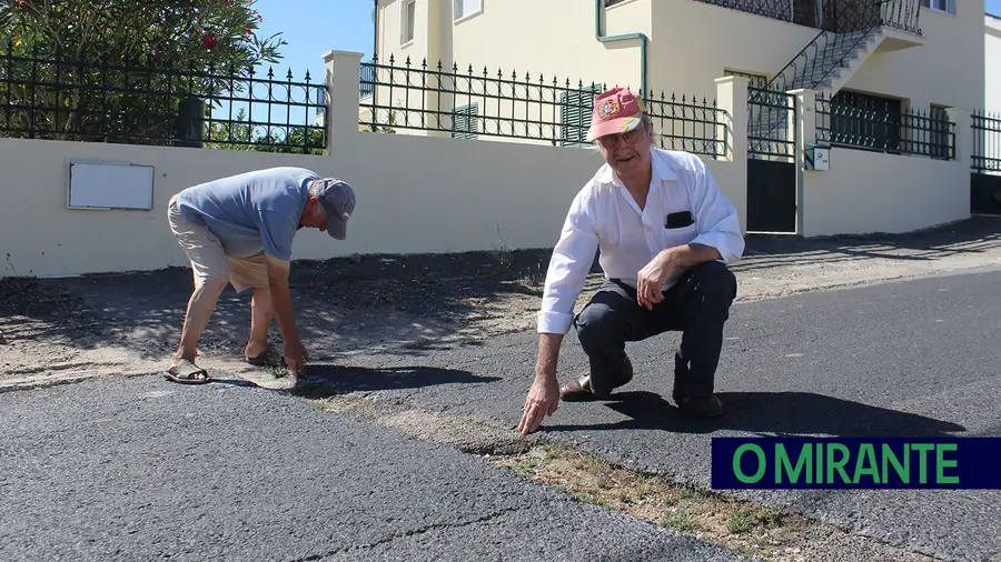 Estrada em Tremês é um desastre para os pneus 