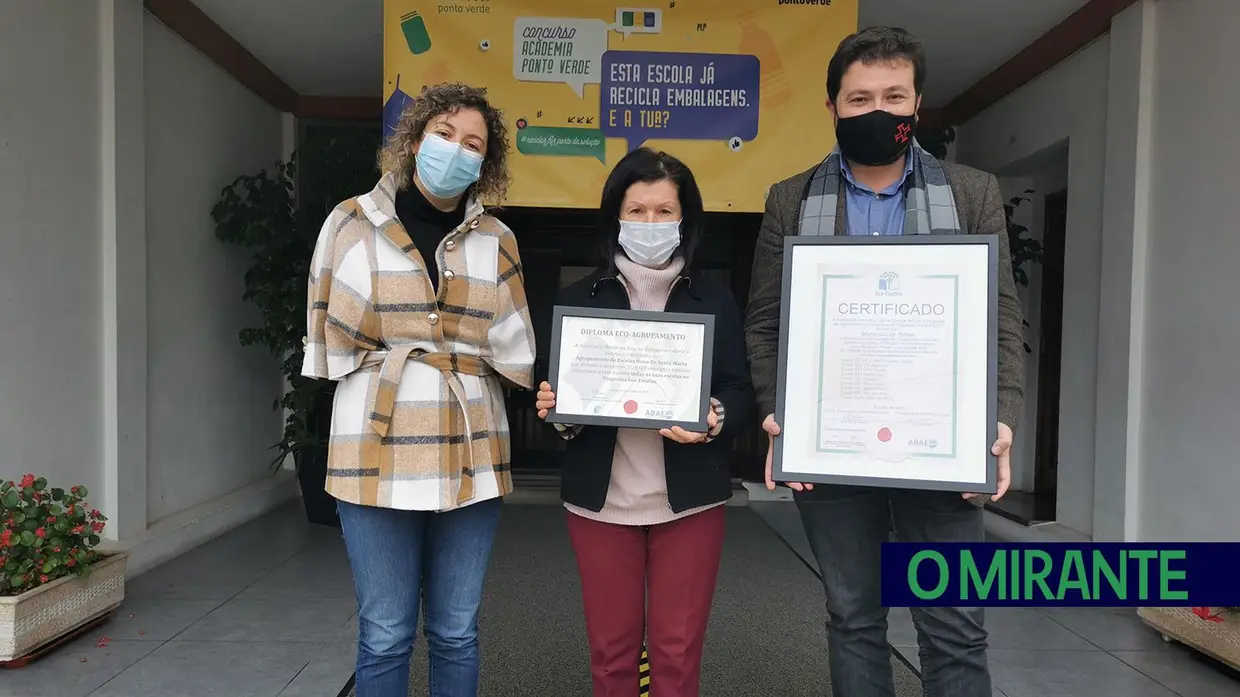 Agrupamento de escolas Nuno de Santa Maria de Tomar é Eco-Agrupamento