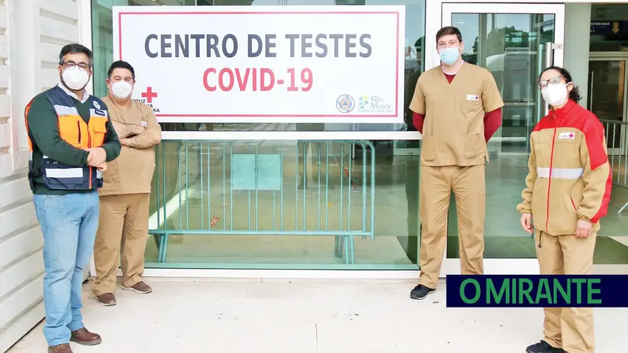 Centro de testagem à Covid-19  no Pavilhão Multiusos de Rio Maior