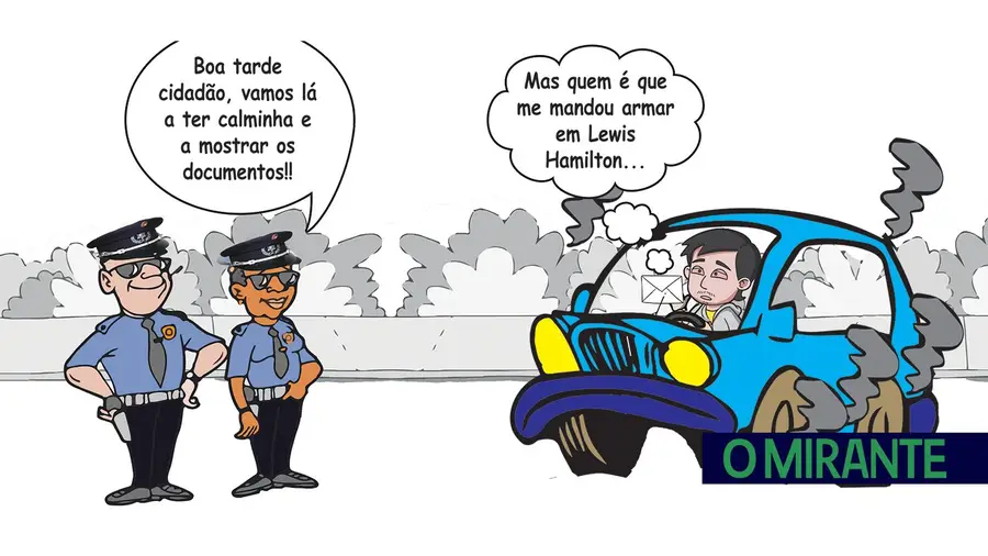 Armou-se em ás no volante e ficou a pé Armou-se em ás no volante e ficou a pé