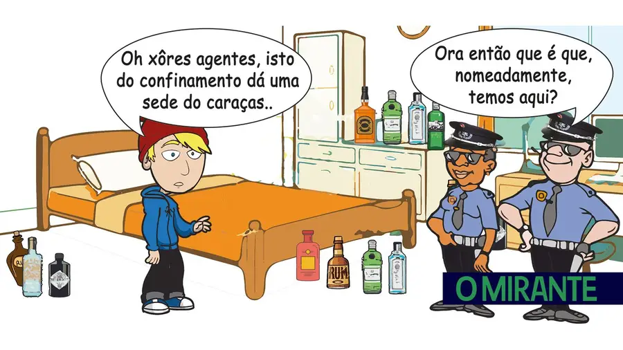 Polícia acabou-lhe com a garrafeira Polícia acabou-lhe com a garrafeira