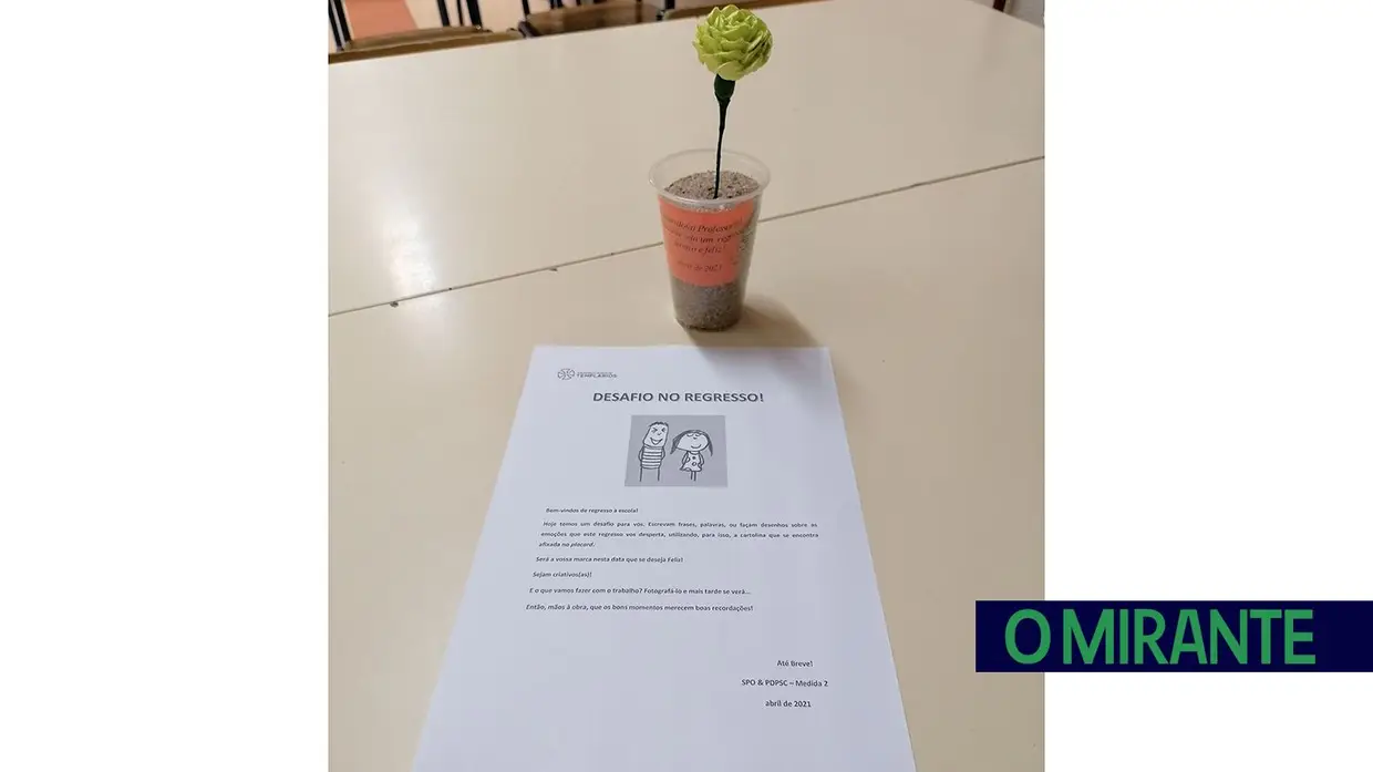 Recepção surpresa no Agrupamento  de Escolas Templários  em Tomar