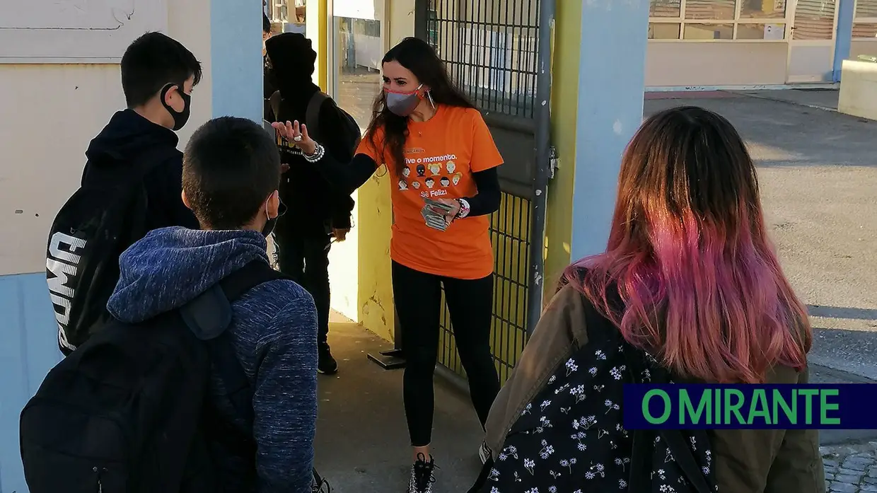 Recepção surpresa no Agrupamento  de Escolas Templários  em Tomar
