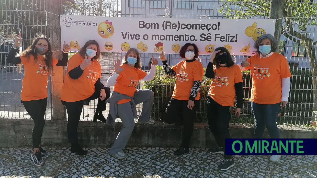 Recepção surpresa no Agrupamento  de Escolas Templários  em Tomar