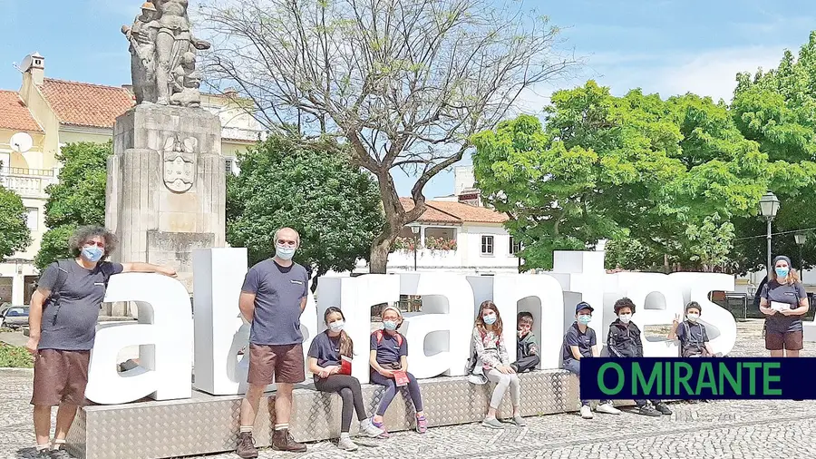 A alcateia do grupo em formação de Abrantes