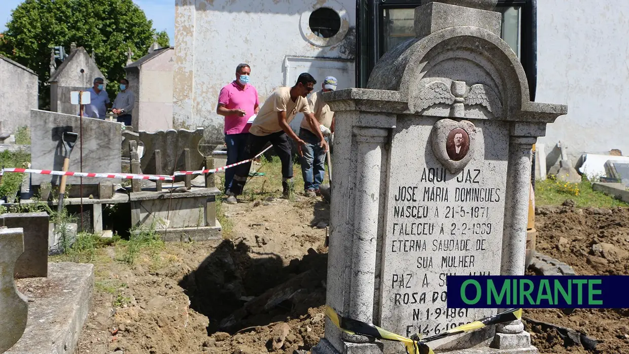 58 famílias reclamaram os seus mortos no cemitério de São Sebastião em Alverca