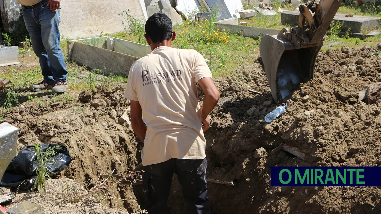 58 famílias reclamaram os seus mortos no cemitério de São Sebastião em Alverca