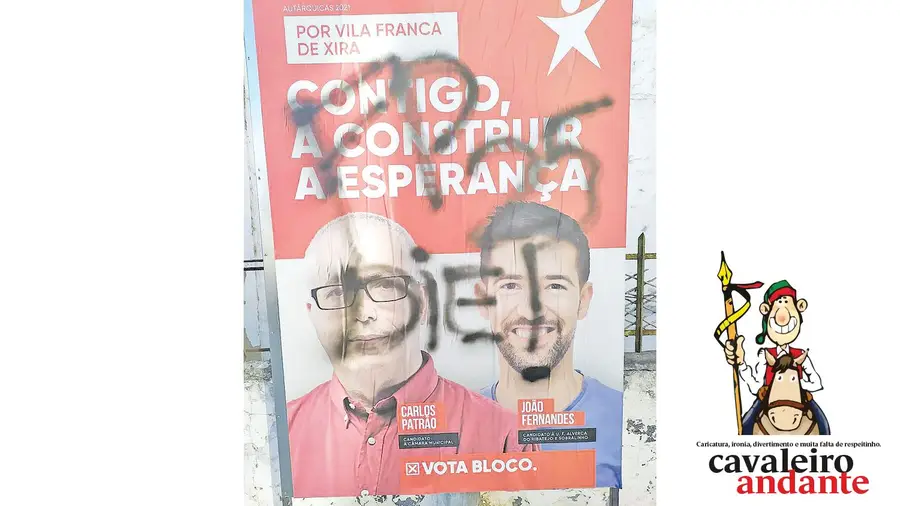Cartazes há muitos, vandalizados até! Cartazes há muitos, vandalizados até!