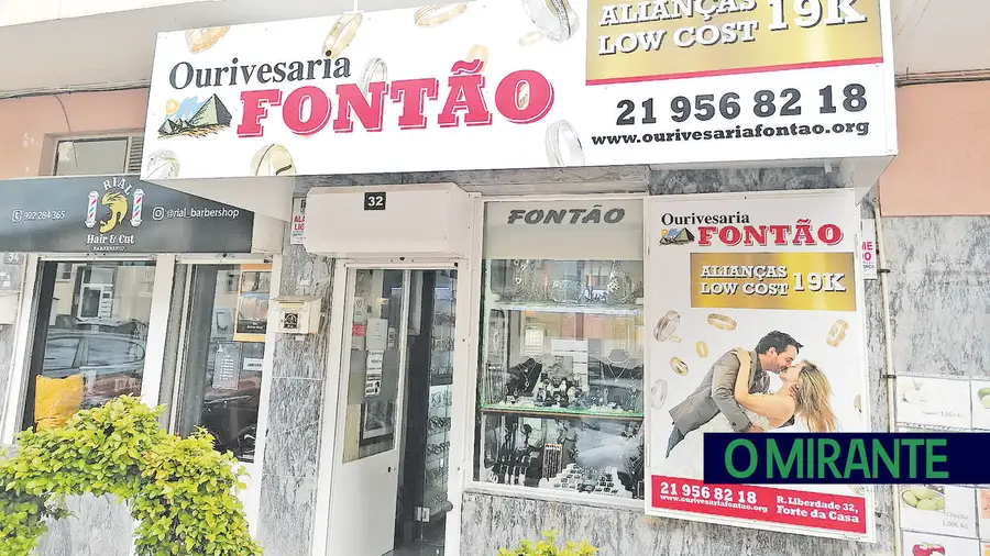 Ourivesaria Fontão no Forte da Casa está aberta desde 1987 e tem vasta experiência na área (foto DR)