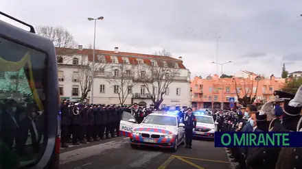 Vídeo. Último adeus a Fábio Guerra na Escola Prática de Polícia em Torres Novas 
