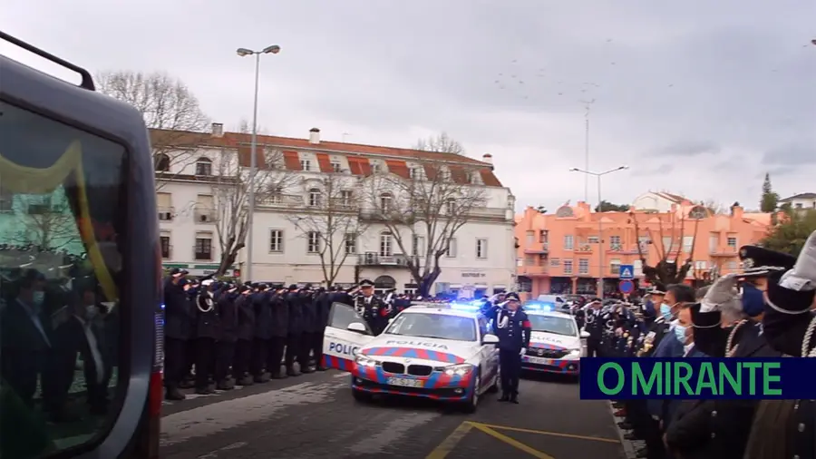 Vídeo. Último adeus a Fábio Guerra na Escola Prática de Polícia em Torres Novas 