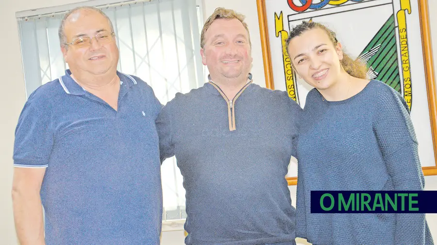 Neuza Soares, André do Vale e João Soares são três dos rostos da nova direcção do Clube Recreativo e Desportivo de Trancoso