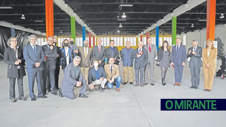 Ministério da Ciência, Tecnologia e Ensino Superior deu finalmente luz verde à construção da Escola Superior de Tecnologia de Abrantes. Foto de Abril de 2021 da apresentação que juntou comunidade escolar do IPT