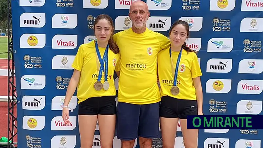 Gémeas Martinha de Alcanena conquistam três medalhas no nacional de atletismo 