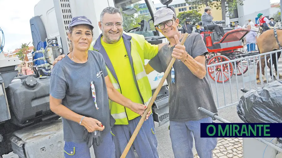 Serviço nas festas de Benavente uniu Germana Antunes, José Pereira e Luís Cardoso