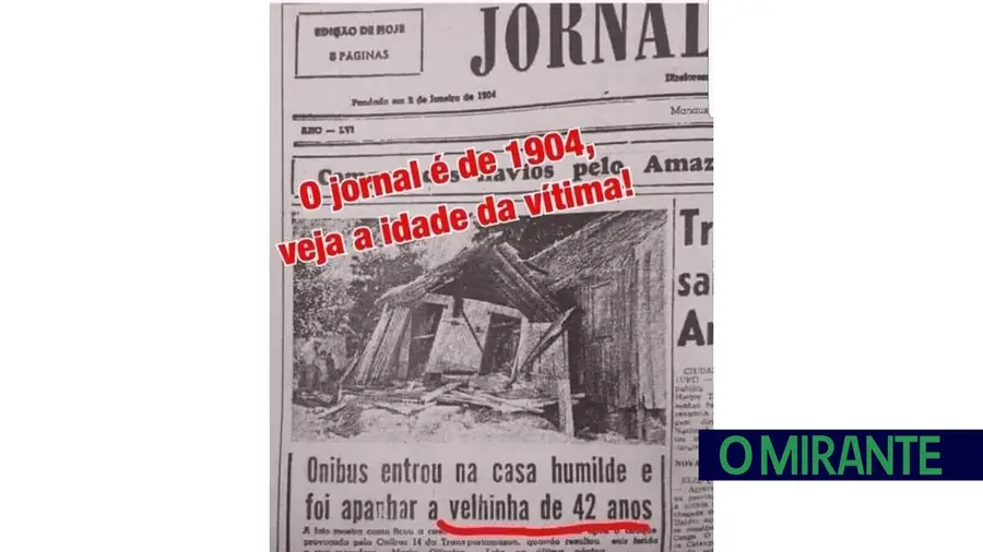 O jornal é de 1904, veja a idade da vítima