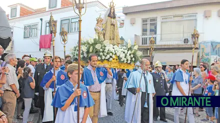 Tradicional procissão em honra de Nossa Senhora do Castelo é o ponto alto das festas de Coruche