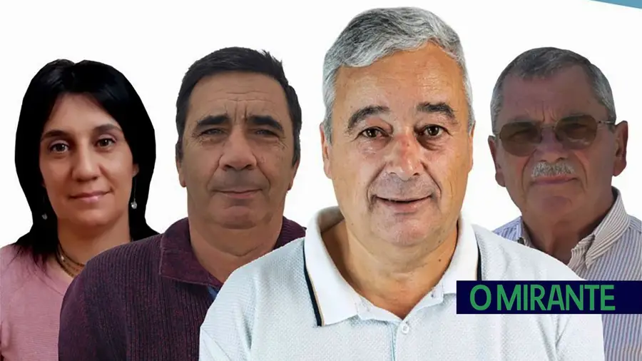 Clara Vicente, Eduardo Jorge, António Moutinho e Joaquim Catarrinho: Movimento Independente da União de Freguesias de Alvega e Concavada agregou elementos de vários partidos, do PSD ao BE, e acabou por roubar a junta ao PS.. fotoDR
