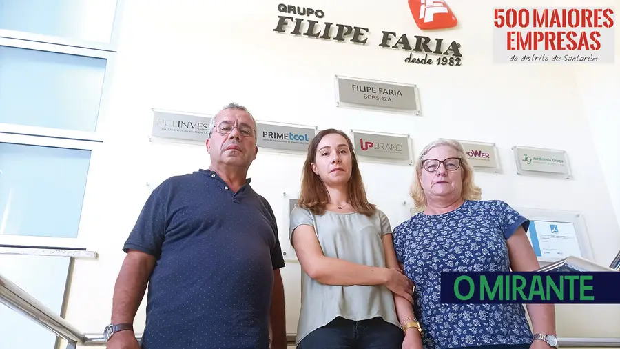 Filipe Faria, Sara Faria e Celeste Lobo, administradores da Primetool, empresa do Grupo Filipe Faria