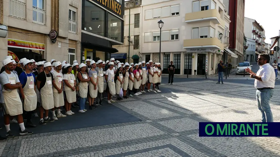 Caloiros da Escola Superior de Desporto de Rio Maior foram recebidos pelo presidente do município, Filipe Santana Dias