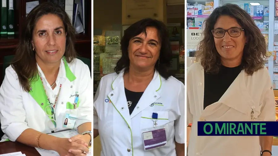 Joana Gomes, directora técnica da Farmácia Carvalho, em Salvaterra de Magos. Graça Belo Vieira é farmacêutica e proprietária da Farmácia Nova de Alverca. Maria Flávia Ribeiro da Cunha é a directora técnica da Farmácia Soeiro, em Ferreira do Zêzere