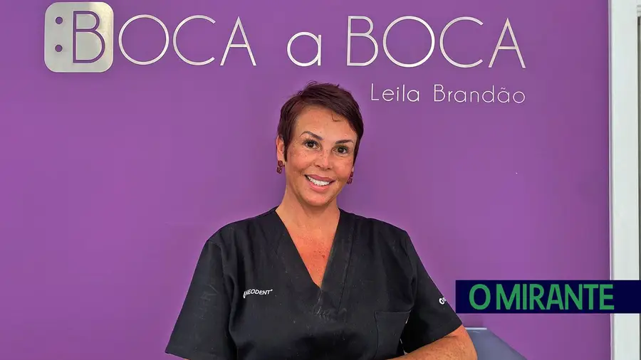 Leila Brandão gere a Clínica Dentária Boca a Boca em Tomar. fotoDR